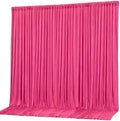 10x10ft Hot Pink Backdrop Curtain Panels for Parties - Wrinkle Free Polyester Photo Curtain Backdrop Wedding Back Drop Fabric Drapes for Party Decorations Background for Photography by WishCare