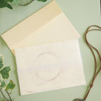 Goefun 5x7 Invitation Bundle - 100 Sheets 5x7 Cream Blank Flat Note Cards & 100 Sheets Cream A7 Self-Seal Envelopes & 120 Sheets 115GSM Floral Vellum Jackets for Wedding, DIY & Parties by Goefun