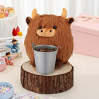Tigeen 8 Pcs Mini Highland Cows Table Decor, 8 Inch Baby Shower Party Set - Image 6