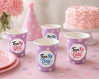 Gender Reveal Party Favors Team Girl Team Boy Baby Shower Vinyl Stickers 2" in (60 pcs) - Image 2