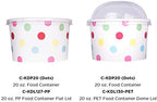 Karat [20oz - 600 ct] Paper Ice Cream Cups & Soup Bowls for Hot/ Cold Food - Ideal for Soup, Ice Cream, Gelato, Yogurt and Snacks - Dots - Image 4