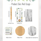 Zhanmai 100 Sets Safari Baby Shower Favors - Image 3