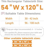 Thick Yellow Tablecloth, Water & Wrinkle Resistant, 54x120 Inch - Image 6