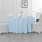 Fokitut 6 Pack Round Tablecloth, 70 Inch, Stain Resistant and Wrinkle Polyester Table Cloth, Fabric Table Cover for Kitchen Dining, Wedding, Party, Holiday Dinner-Blue Mist - Image 5