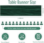 25 Pack Emerald Green Cheesecloth Table Runner 17 x 108 Inch Gauze Table Runner Fabric Semi Sheer Cheese Cloth Table Runner Bulk for Rustic Romantic Wedding Baby Shower Table Decoration - Image 2
