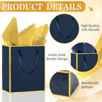 Epoesch 24 Pack Gift Bags with Handles & 24 Tissue Papers – 8x5x10 Inches - Image 4