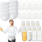 8 Sets Bottle Chug Baby Shower Games Juegos Para Plastic Baby Bottles Bibs Disposable Diapers Gender Reveal Games Baby Changing Diaper Race Game Decoration (Beige) by giftlyze