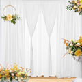 Eternal Beauty White Sequin Backdrop Curtains, 4 Panels 2x8FT by EternalBeauty
