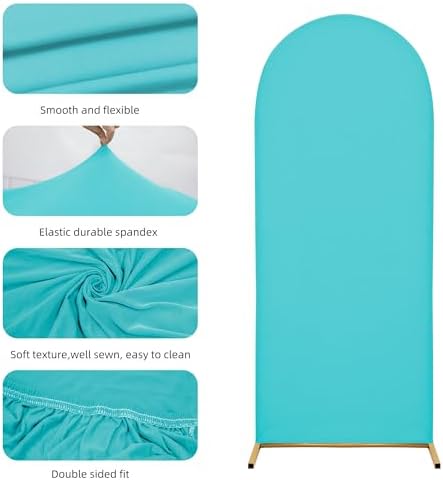 Set of 2 Wedding Arch Cover Stretchy Spandex Fabric Backdrop for Arch Stand - Image 5