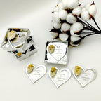 Wedding Favor Guest Bulk Magnet Gold Heart, Sets of Party Favors, Gold Heart Acrylic Bridal Shower Favors, Party Favor for Attendee (Silver Heart Magnet, Set of 50) - Image 7
