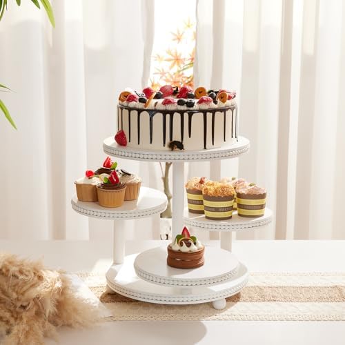4 Tier Cupcake Stand for 50 Cupcakes - Wooden Cake Stand | Cupcake Display - Image 6