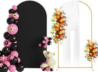 Putros Arch Backdrop Stand and Cover Set, 6.6ft Arch Stand with Black Cover by Putros