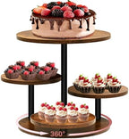 NANXITU Cupcake Tower Stands for 50 Cupcakes,360° Rotatable Wood Cake Stand by Unknown