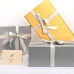 Grey Business Gift Box with Magnetic Lid for Presents, 13.85"x8.35"x4.45" - Image 6