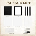 Menkxi Clear Wedding Card Box with Slot 10 x 10 x 8.5 Large Acrylic Card Box for Party Wooden Envelope Holder with Sign for Wedding Quinceanera Birthday Baby Shower Decorations(Black,Wood) - Image 3