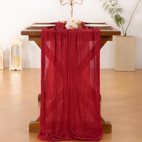 15 Pack Cheesecloth Table Runner Fall Boho Gauze Wedding Party Home Decor - Image 4