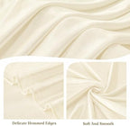 Giant Bow for Backdrop Big Beige Bow 48x24x120 Inch Large Satin Ribbon Bow Wall Decor for Wedding Birthday Baby Shower Party Photo Booth, Washable Reusable Fabric Bow for Nursery Bedroom Door Hanging - Image 4
