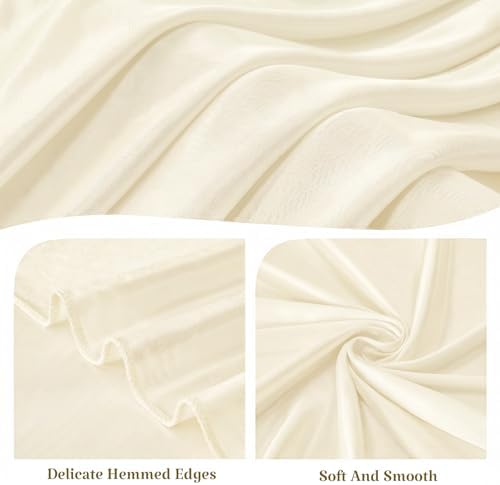 Giant Beige Bow for Backdrop, 24x16x80 Inch Large Satin Ribbon Bow, Washable Reusable Wall Decoration for Wedding Birthday Baby Shower Party Photo Booth, Hanging for Nursery Bedroom Door - Image 4
