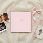 Lucy Darling Bowkissed Blush Baby Memory Book – First Year Journal, 5-Year Milestone Scrapbook & Photo Album – Keepsake for Baby Boy or Girl – Ideal Gift - Image 6