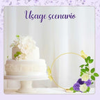 Vercraft 12 Set Butterfly Hoop Centerpieces,White, Purple, Purple,Round - Image 4