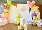 Plaids Arch Backdrop Cover for Silly Goose Baby Shower Arch Frame Stretchy Cover Gingham Kids 1st Birthday Party Fiesta Decorations (7.2x4ft Cover,Light Brown) - Image 6