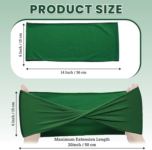 MDS Pack of 150 Spandex Chair Sashes Without Slider Buckles – Green - Image 2