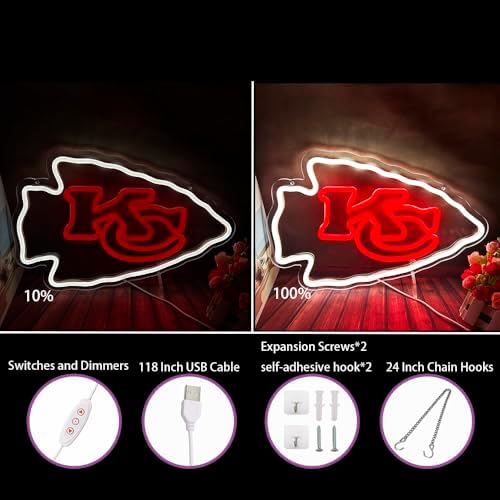Football Rugby Sports Team Neon Sign for Men Cave Wall Decor - Image 2