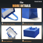YACEYACE Blue Gift Bags 20Pack, Blue Gift Bags with Tissue Paper - Image 4
