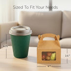 Restaurantware Kraft Paper Gable Box Take Out Container, 100 Pack - Image 2