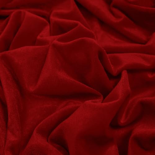 Red Velvet Ruffle Tablecloth, 60 x 84 Inch Rectangular - Image 7