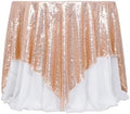 Poise3EHome Rose Gold Sequin Tablecloth 90×90 Inch Square Sequin Fabric Table Cover Overlay for Baby Shower Birthday Party Wedding Holiday Cake Table Decoration by Poise3EHome