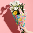 Jillson & Roberts 20" x 30" Printed Gift Tissue, Colorful Lines (48 Folded Sheets) - Image 5