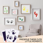 Jetec 60 Set Inkless Hand Footprint Paw Print Kit Ink Pad, 12 Colors - Image 4