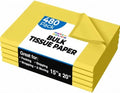 Party Solids Yellow Tissue Paper for Gift Bags 15" X 20" 480 Sheets by Crown+Display