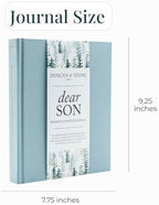 Duncan & Stone Dear Son Boy Mom Baby Memory Book Journal, Blue, 230pg - Image 2