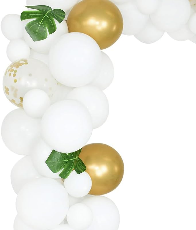 98Pcs Balloon Garland Arch Kit, Gold Confetti Latex Balloons for Wedding Kids Jungle Birthday Party Decorations Baby Shower Balloon Arch Kit (Color : 98pcs Set) - Image 3