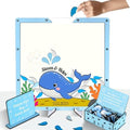 Wedding Guest Book Alternative, Personalized Whale Beach Ocean Keepsake by Handmade