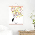 Personalized Wedding Gift Fingerprint Guest Book Canvas Wedding Favors for Party Anniversary Decorations DIY Thumbprint Signature Painting Ready to Hang-60x90cm - Image 4
