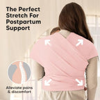 KeaBabies Baby Wrap Carrier, All in 1 Original Baby Carrier (Dusty Pink) - Image 5