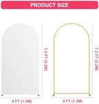 7.2FT Arch Backdrop Stand and White Cover Set,Balloon Arch Stand - Image 3