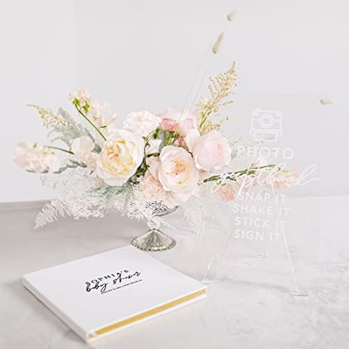 Andaz Press Personalized Baby Shower Guestbook with Gold Accents, Classic Custom Guestbook Gender-Neutral White Guest Sign-In Registry 120 Pages 8.5" X 8.5" Memories Book for DIY Scrapbook Photo Album - Image 3