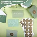 Supervitae 240 Pack Thank You Cards with Envelopes 3.5 x 5, Green Tones - Image 4