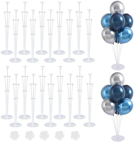 20 Sets Balloon Stand Kits,Balloon Sticks Holder with Base for Table Centerpiece Graduation Birthday Baby Shower Party Decorations by LOBUBT
