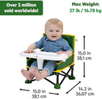 Bright Starts John Deere Pop 'N Sit Portable Booster Chair, Floor Seat, Indoor/Outdoor Use, Compact Fold, Green and Yellow, 6 Mos - 3 Yrs - Image 3