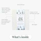 Duncan & Stone Dear Son Boy Mom Baby Memory Book Journal, Blue, 230pg - Image 4
