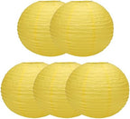 Chinese Japanese 16" Lemon Yellow Paper Lanterns Large Paper Lanterns 16-Inch 5 Packs (Yellow, 16 inch) by Unknown