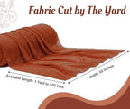 Pack of 45 Yard Chiffon Drapery Fabric, 60" Wide, Multiuse - Terracotta - Image 2
