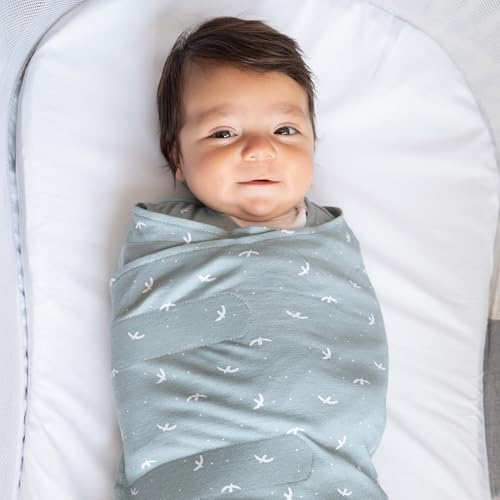 HALO 100% Cotton Sleepsack Swaddle, 3-Way Adjustable Wearable Blanket, TOG 1.5, Birds, Small, 3-6 Months - Image 2