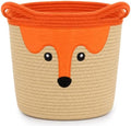 Cute Fox Basket for Nursery, Large Blanket Gift Basket,14"D×11"H by Hkojewp