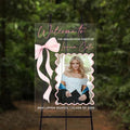 Personalized Graduation Welcome Sign with Photo – Clear Acrylic Yard Sign for High School Senior Graduation, Class of 2026, Custom Outdoor Graduation Decoration with Bow Detail by Mapileng%E2%84%A2